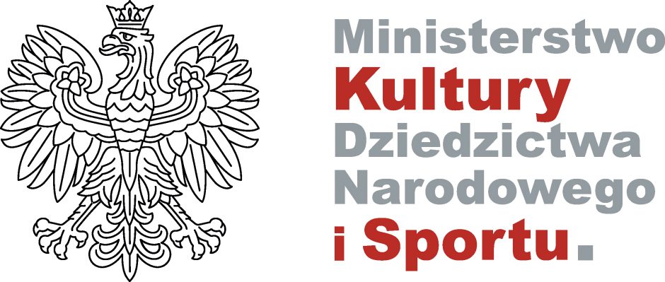 Ministerstwo Kultury, Dziedzictwa Narodowego i Sportu z polskim orłem z lewej strony